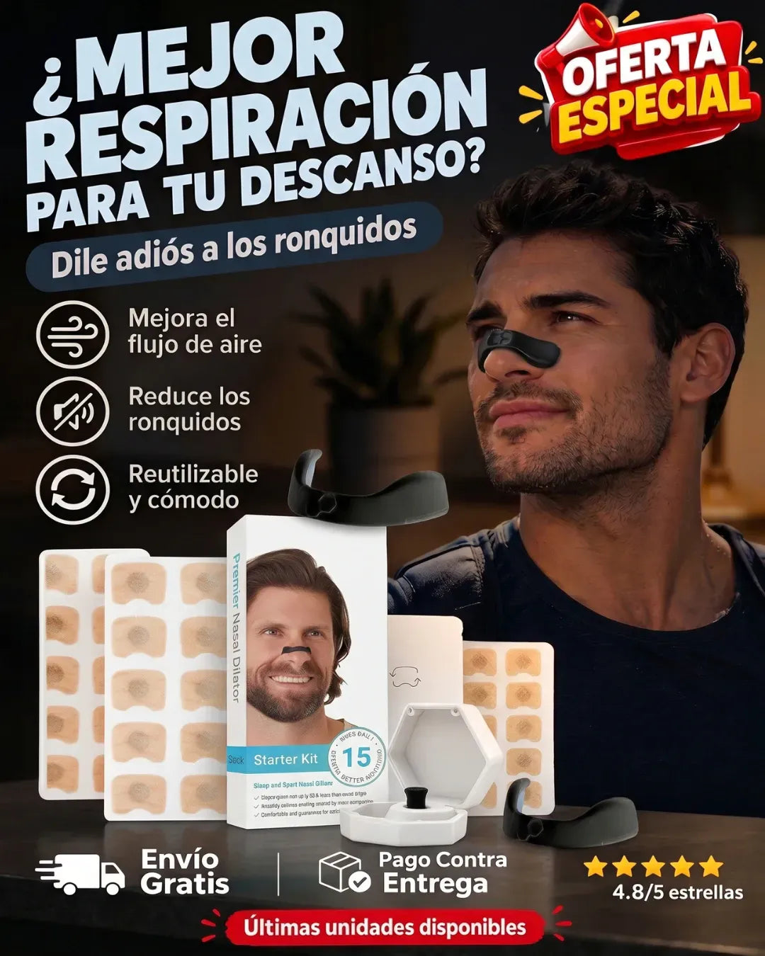 Dilatador Nasal Magnético Sleep & Sport