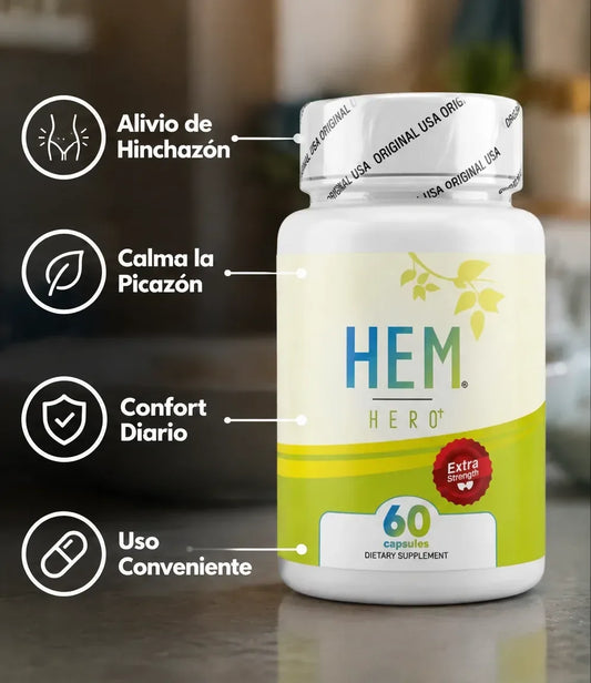 Hem Hero | Cápsulas Venotónicas para la Hemorroides